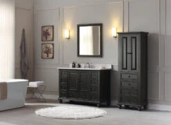 Avanity Thompson 24"W X 16"D X 68"H Charcoal Glaze Linen Cabinet -Valpar Bathroom Shop THOMPSON VSM48 CL C 2032ec5c 3344 49d5 be2e bc8441dc2680 1800x1800