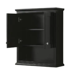 Wyndham Collection Deborah 25"W X 9"D X 30"H Dark Espresso Bathroom Wall Cabinet -Valpar Bathroom Shop WC 2020 WC DES OPEN 1800x1800