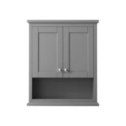 Wyndham Collection Avery 25"W X 9"D X 30"H Dark Gray Bathroom Wall Cabinet -Valpar Bathroom Shop WC 2323 WC DKG FRONT d79e6759 725d 4687 a3ef 84005e177e27 1800x1800