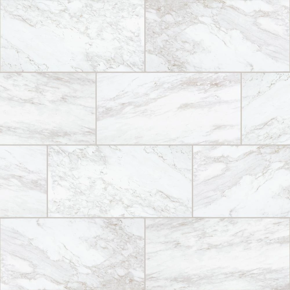 Daltile QuicTile 12 In. X 24 In. Calacatta Marvel Matte Porcelain Locking Floor Tile (9.6 Sq. Ft. / Case) 20 Daltile QuicTile 12 In. X 24 In. Calacatta Marvel Matte Porcelain Locking Floor Tile (9.6 Sq. Ft. / Case) - Image 18