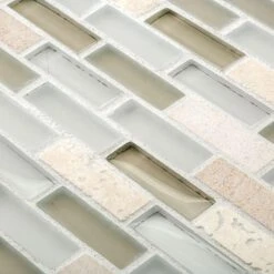 Jeffrey Court Cottage Ridge Mini Brick Beige 11.75 In. X 12 In. X 8 Mm Interlocking Glass/Stone Mosaic Tile 11 Jeffrey Court Cottage Ridge Mini Brick Beige 11.75 In. X 12 In. X 8 Mm Interlocking Glass/Stone Mosaic Tile -Valpar Bathroom Shop a159d819860a17be49633605646df1e6 1800x1800