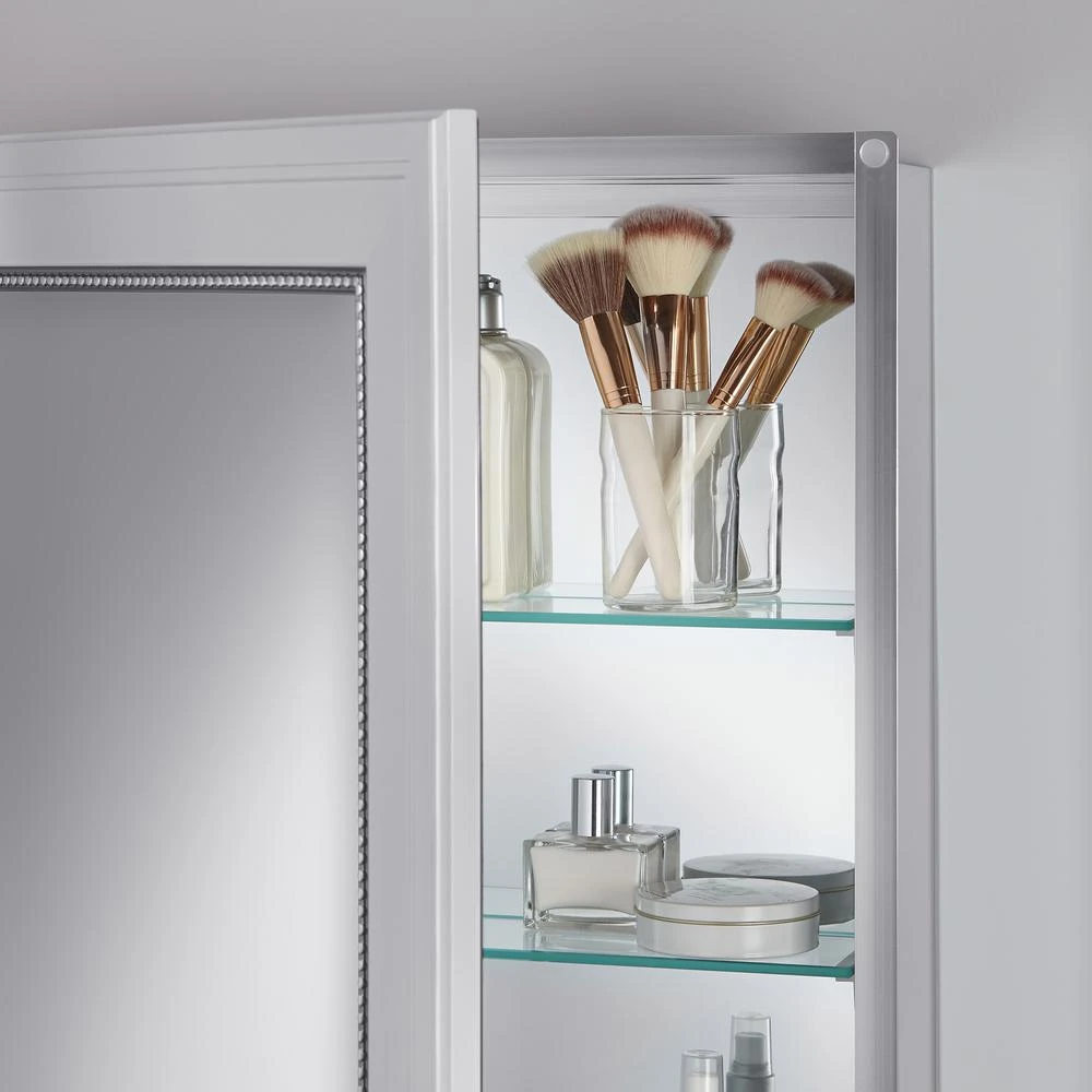 20 In. X 26 In. Fog Free Recessed Or Surface Mount Medicine Cabinet In White 10 20 In. X 26 In. Fog Free Recessed Or Surface Mount Medicine Cabinet In White - Image 8