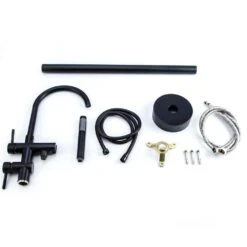 2-Handle Floor-Mount Roman Tub Faucet With Hand Shower In Matte Black -Valpar Bathroom Shop a73911692514e49de0fe1b170709d37f 1800x1800