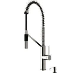 Livingston Single-Handle Pull-Down Sprayer Kitchen Faucet With Soap Dispenser In Matte Black 7 Livingston Single-Handle Pull-Down Sprayer Kitchen Faucet With Soap Dispenser In Matte Black -Valpar Bathroom Shop a84e635dd910ac01155f4047461f7efa 1800x1800