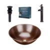 SINKOLOGY Eddington All-In-One 16 In. Copper Vessel Bathroom Sink With Pfister Ashfield Bronze Faucet And Drain -Valpar Bathroom Shop aa24a116c2c5b0c4eecbe96e2caeed46 1800x1800