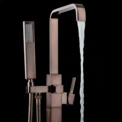 1-Handle Freestanding Floor Mount Roman Tub Faucet Bathtub Filler With Hand Shower In Antique Bronze 14 1-Handle Freestanding Floor Mount Roman Tub Faucet Bathtub Filler With Hand Shower In Antique Bronze -Valpar Bathroom Shop ab70b1d106370478e44905e7fed14d22 1800x1800