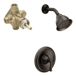 Kingsley Single-Handle 1-Spray Posi-Temp Eco-Performance Shower Faucet Trim Kit In Chrome (Valve Included) -Valpar Bathroom Shop b1451b3d3f901b3979d0a21f84e94c8a 1800x1800