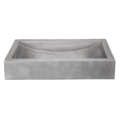 Eden Bath 22 In. Shallow Wave Concrete Rectangular Vessel Sink In Light Gray -Valpar Bathroom Shop b30d0bcde507a2bf1005f3c259343c04 1800x1800