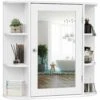 6.5 In. X 25 In. X 26 In. White Multipurpose Wall Surface Mount Bathroom Storage Medicine Cabinet With Mirror -Valpar Bathroom Shop b3f71a638f98bcb43147237189a7b1c5 1800x1800