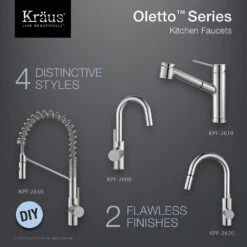 Oletto Single Handle Pull Out Kitchen Faucet In Chrome Finish -Valpar Bathroom Shop b4443a3681f342e9c873cbaa792f6129 1800x1800