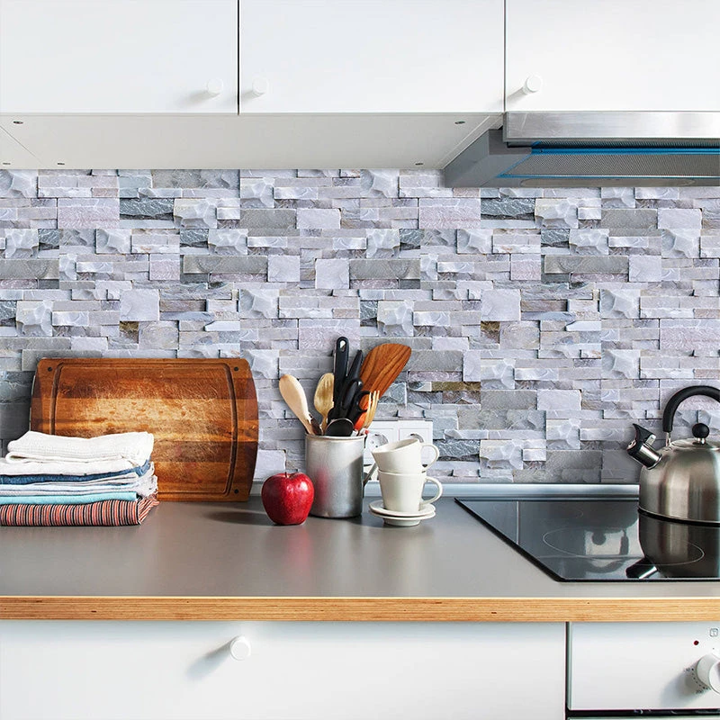 9pcs 3D Self Adhesive Kitchen Wall Tiles Bathroom Mosaic Tile Sticker 20*10cm 8 9pcs 3D Self Adhesive Kitchen Wall Tiles Bathroom Mosaic Tile Sticker 20*10cm - Image 6