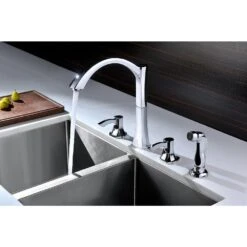 Soave Series 2-Handle Standard Kitchen Faucet In Polished Chrome -Valpar Bathroom Shop b659f290b692b87939c80b3a023c05a4 1800x1800