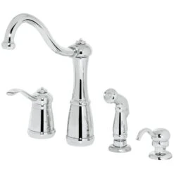 Marielle Single-Handle Side Sprayer Kitchen Faucet And Soap Dispenser In Stainless Steel -Valpar Bathroom Shop b783bcb331c9bbd44f2514a244ef52c2 1800x1800