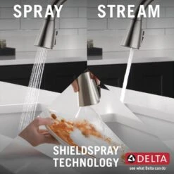 Lenta Single-Handle Pull-Down Sprayer Kitchen Faucet With ShieldSpray Technology SpotShield Stainless -Valpar Bathroom Shop b87305a36846bf465a8382ebab8d29b5 1800x1800