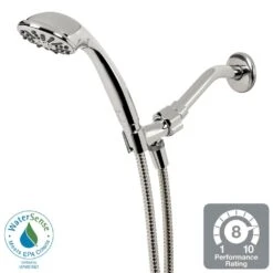 1-Spray 3.3 In. Single Wall Mount Handheld Shower Head In Chrome -Valpar Bathroom Shop b9b8b86283dd47fb49ec3a7606d40667 1800x1800