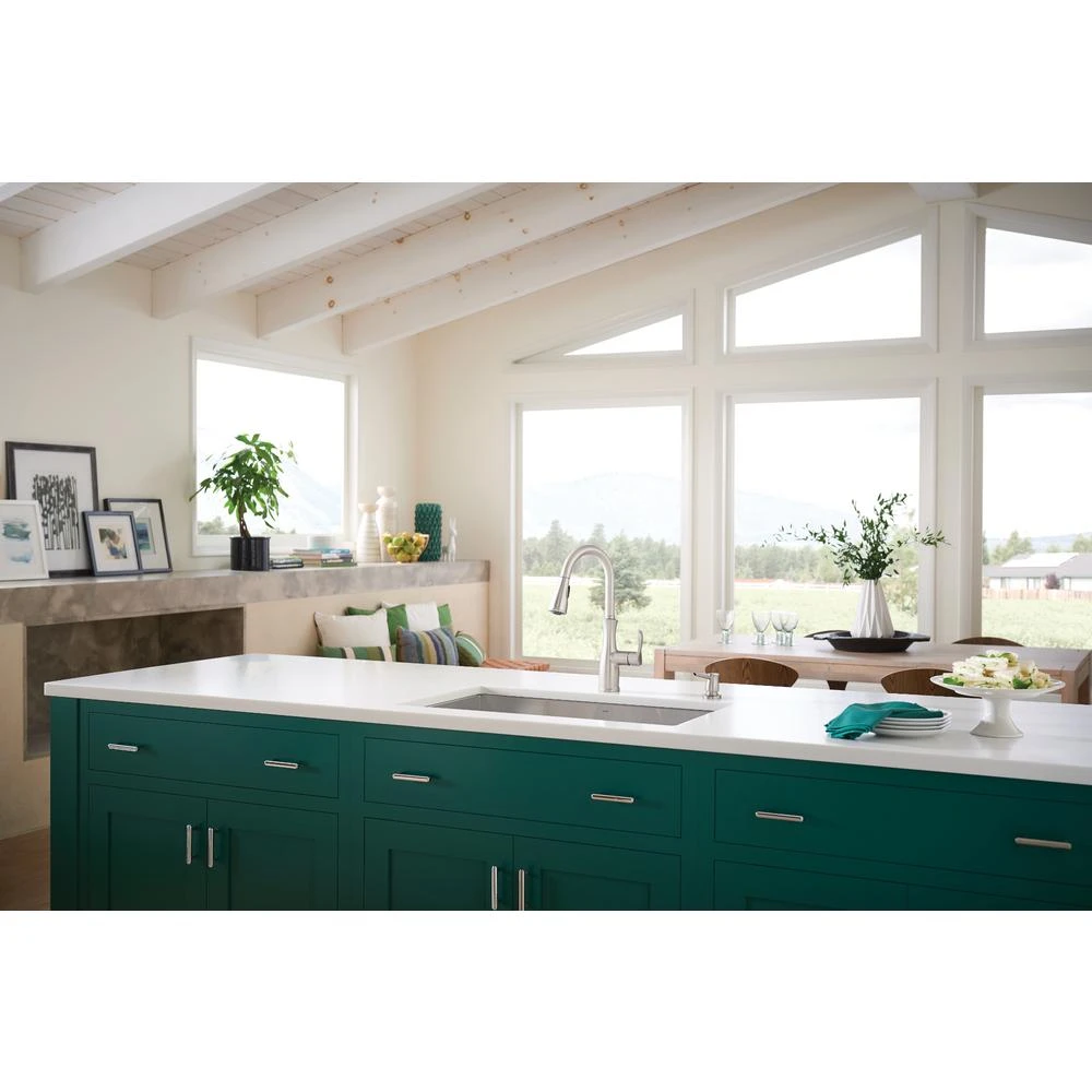 Nellis Single-Handle Pull-Down Sprayer Kitchen Faucet With Reflex And Power Clean In Spot Resist Stainless 10 Nellis Single-Handle Pull-Down Sprayer Kitchen Faucet With Reflex And Power Clean In Spot Resist Stainless - Image 8