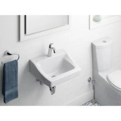 KOHLER Chesapeake Wall-Mount Vitreous China Bathroom Sink In White With Overflow Drain -Valpar Bathroom Shop bb11fea23ad3e76bee7d50b8a214bb9f 1800x1800
