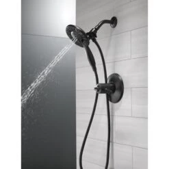 In2ition Two-in-One 4-Spray 6 In. Dual Wall Mount Fixed And Handheld Shower Head In Matte Black -Valpar Bathroom Shop bb5759e5a31e75388b0297e1c9dbc7ee 1800x1800