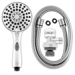 6-Spray 4.8 In. Single Wall Mount Handheld Adjustable Shower Head In Chrome -Valpar Bathroom Shop bdbf8727e13be200f0d71a6ac053ef39 1800x1800