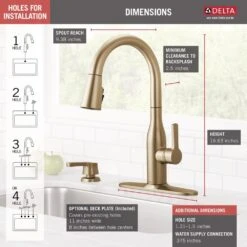Marca Single-Handle Pull-Down Sprayer Kitchen Faucet With ShieldSpray Technology In Champagne Bronze 18 Marca Single-Handle Pull-Down Sprayer Kitchen Faucet With ShieldSpray Technology In Champagne Bronze -Valpar Bathroom Shop be6479bac648c77572849bf105b68b21 1800x1800