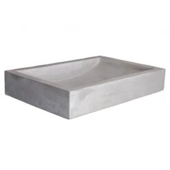 Eden Bath 22 In. Shallow Wave Concrete Rectangular Vessel Sink In Light Gray -Valpar Bathroom Shop bf98a4711562be40442563ef40bcc105 1800x1800