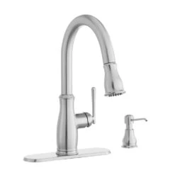 Kagan Single-Handle Pull-Down Sprayer Kitchen Faucet With Soap Dispenser In Bronze -Valpar Bathroom Shop c1822af01aa8e0a9458729b49ceb890d 1800x1800