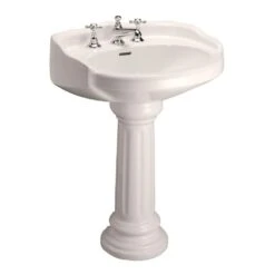 Pegasus Victoria 26 In. Pedestal Combo Bathroom Sink For 4 In. Centerset In White -Valpar Bathroom Shop c435f458ca9193b6d5adcfe564a0e9cb 1800x1800