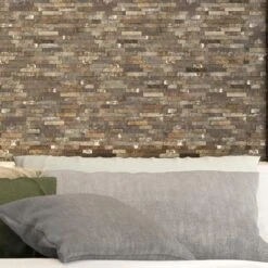 Inoxia SpeedTiles Bengal Brown 11.77 In. X 11.57 In. X 8 Mm Stone Self-Adhesive Wall Mosaic Tile (11.4 Sq. Ft. / Case) -Valpar Bathroom Shop c86e6cfc986611c12d94ce9b45f185f4 1800x1800