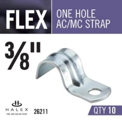 3/8 In. Flexible Metal Conduit (FMC) 1-Hole Conduit Straps (10-Pack) 9 3/8 In. Flexible Metal Conduit (FMC) 1-Hole Conduit Straps (10-Pack) -Valpar Bathroom Shop c9e8bd412f267cdb942308b91aa94366 1800x1800