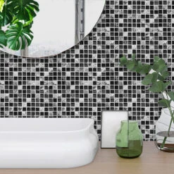 UKAP 10Pcs Mosaic Pattern Waterproof Wall Tile Stickers Peel And Stick Tile Kitchen Backsplash Wallpaper Sticker 15x15cm/20x20cm -Valpar Bathroom Shop cdd489d5 eae1 44fc af3e 0c4698f03291 1.b97abd81203010edbaa45c8a10d7db1c 1800x1800