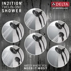In2ition Two-in-One 4-Spray 6 In. Dual Wall Mount Fixed And Handheld Shower Head In Matte Black -Valpar Bathroom Shop cee0a37936160dc58caa52cb5509b114 1800x1800