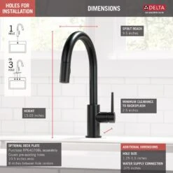 Trinsic Single-Handle Pull-Down Sprayer Kitchen Faucet With MagnaTite Docking In Matte Black -Valpar Bathroom Shop d20aada934bd6b76f7d366b9d5c6d840 1800x1800