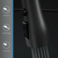 Motion Activated Single-Handle Pull-Down Sprayer Kitchen Faucet In Matte Black -Valpar Bathroom Shop d318f178cffa56f2edfe74a066180e36 1800x1800