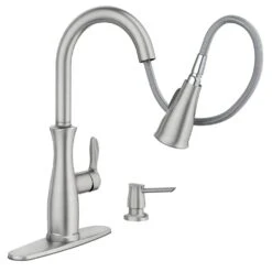 Nellis Single-Handle Pull-Down Sprayer Kitchen Faucet With Reflex And Power Clean In Spot Resist Stainless 22 Nellis Single-Handle Pull-Down Sprayer Kitchen Faucet With Reflex And Power Clean In Spot Resist Stainless -Valpar Bathroom Shop d7c500eb76b65e9b0563b3da9a372d39 1800x1800