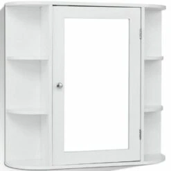 6.5 In. X 25 In. X 26 In. White Multipurpose Wall Surface Mount Bathroom Storage Medicine Cabinet With Mirror 13 6.5 In. X 25 In. X 26 In. White Multipurpose Wall Surface Mount Bathroom Storage Medicine Cabinet With Mirror -Valpar Bathroom Shop da058525b8c2f23a8829bc696e4c38c2 1800x1800