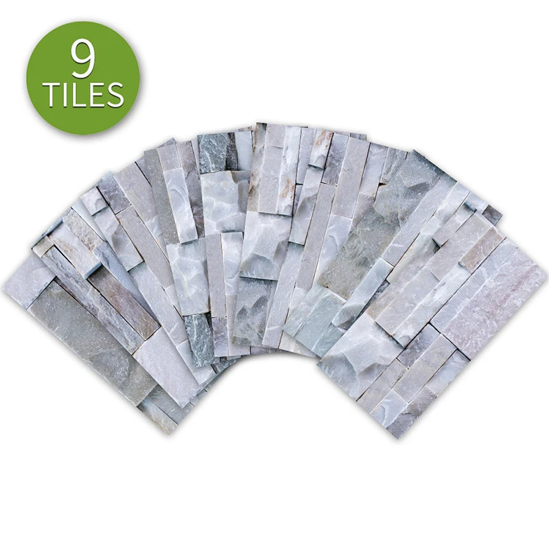9pcs 3D Self Adhesive Kitchen Wall Tiles Bathroom Mosaic Tile Sticker 20*10cm 11 9pcs 3D Self Adhesive Kitchen Wall Tiles Bathroom Mosaic Tile Sticker 20*10cm - Image 9