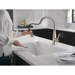 Lenta Single-Handle Pull-Down Sprayer Kitchen Faucet With ShieldSpray Technology SpotShield Stainless -Valpar Bathroom Shop dbf30d1bde57a462751191cfd001a00d 1800x1800