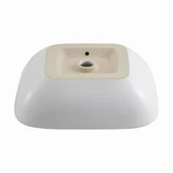 KRAUS Elavo Soft Square Ceramic Vessel Bathroom Sink In White -Valpar Bathroom Shop de2835423fd647cd75247346050db5b8 1800x1800