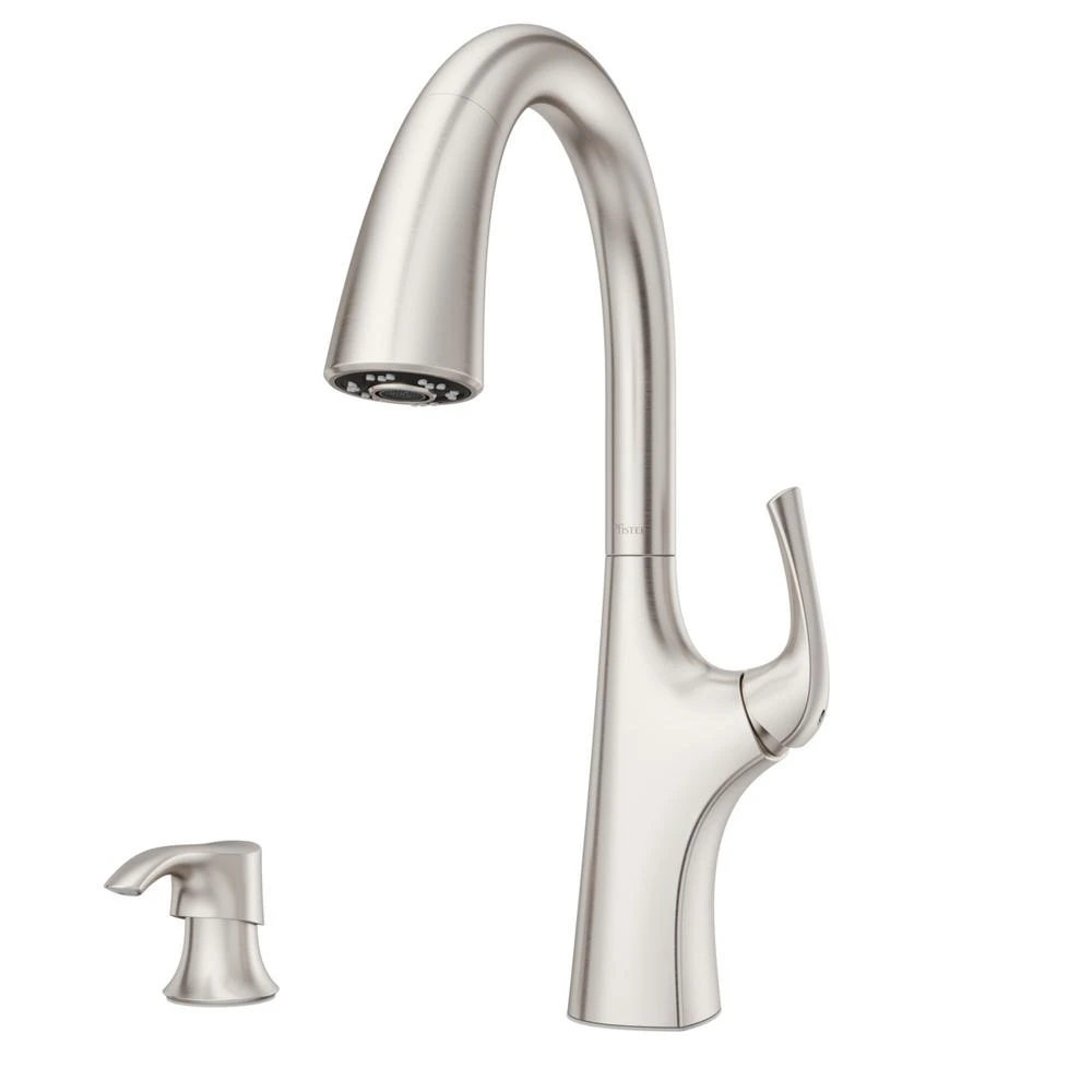 Ladera Single-Handle Pull-Down Sprayer Kitchen Faucet With Soap Dispenser In Spot Defense Stainless Steel 8 Ladera Single-Handle Pull-Down Sprayer Kitchen Faucet With Soap Dispenser In Spot Defense Stainless Steel - Image 6