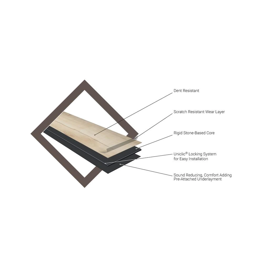 MSI Woodland Dove Oak 7 In. X 48 In. Rigid Core Luxury Vinyl Plank Flooring (55 Cases / 1309 Sq. Ft. / Pallet) 5 MSI Woodland Dove Oak 7 In. X 48 In. Rigid Core Luxury Vinyl Plank Flooring (55 Cases / 1309 Sq. Ft. / Pallet) - Image 3