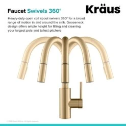 Oletto Single-Handle Pull-Down Sprayer Kitchen Faucet In Gold 25 Oletto Single-Handle Pull-Down Sprayer Kitchen Faucet In Gold -Valpar Bathroom Shop e299d17d7762e301ea4d34babfe6de16 1800x1800