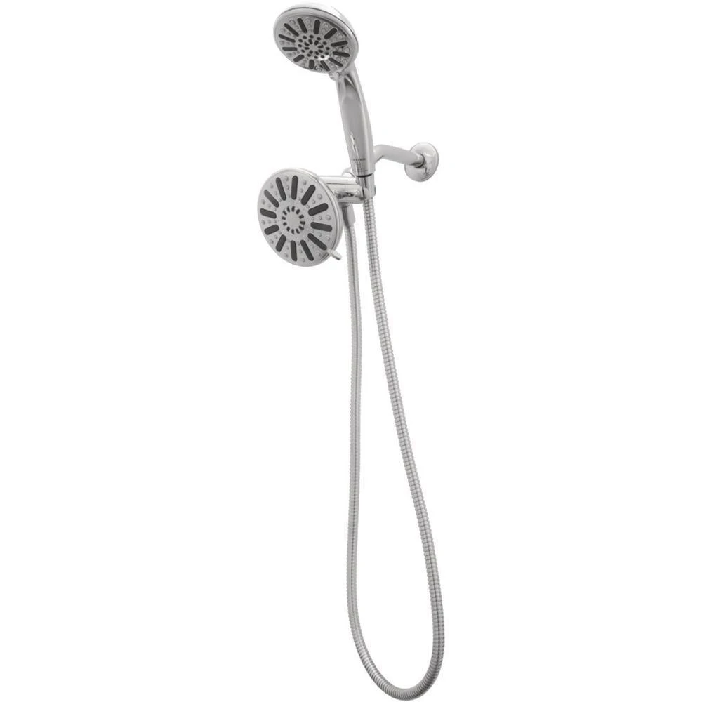 6-spray 5 In. Dual Shower Head And Handheld Shower Head In Chrome 5 6-spray 5 In. Dual Shower Head And Handheld Shower Head In Chrome - Image 3