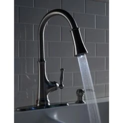 Touchless LED Single-Handle Pull-Down Sprayer Kitchen Faucet With Soap Dispenser In Stainless Steel -Valpar Bathroom Shop e4ffd4be1cb6701a712adb6d4a427b0d 1800x1800