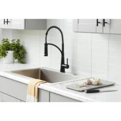 Brenner Commercial Style Single-Handle Pull-Down Sprayer Kitchen Faucet In Oil Rubbed Bronze Finish -Valpar Bathroom Shop e59b474727d8647a8ffe17a6719e73c5 1800x1800