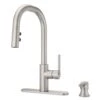 Zanna Single-Handle Pull-Down Sprayer Kitchen Faucet With Soap Dispenser In Spot Defense Stainless Steel 2 Zanna Single-Handle Pull-Down Sprayer Kitchen Faucet With Soap Dispenser In Spot Defense Stainless Steel -Valpar Bathroom Shop e66464ea3d8c8e9bc871b6af07321e7c 1800x1800