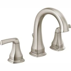 Portwood 8 In. Widespread 2-Handle Bathroom Faucet In SpotShield Brushed Nickel