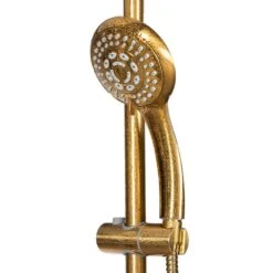 Kauai III 6-Spray Patterns 2.5 GPM 8 In. Wall Mount Dual Shower Heads In Brushed Gold -Valpar Bathroom Shop ecc7ffbda25e6b518fcc0d2ee6050a71 1800x1800