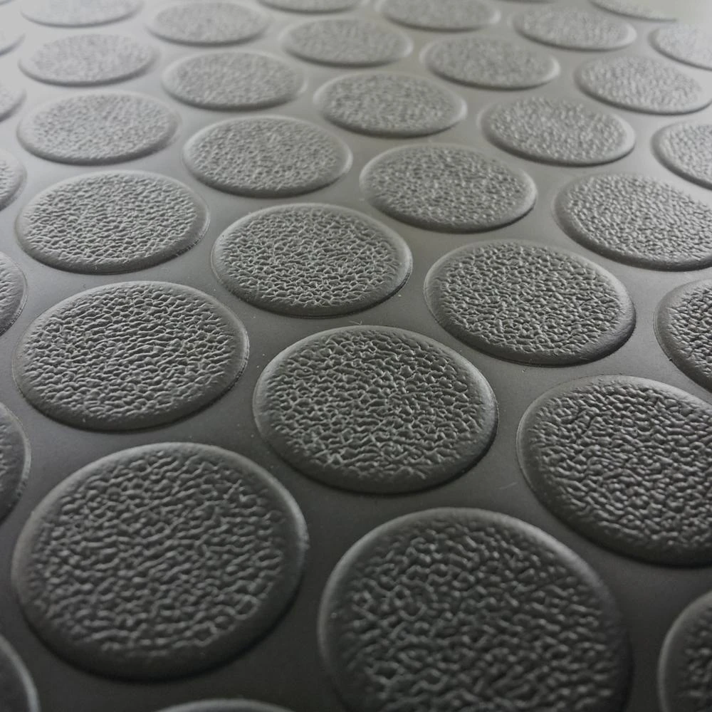 Rubber-Cal Coin Grip 4 Ft. X 20 Ft. Dark Grey Commercial Grade PVC Flooring 6 Rubber-Cal Coin Grip 4 Ft. X 20 Ft. Dark Grey Commercial Grade PVC Flooring - Image 4