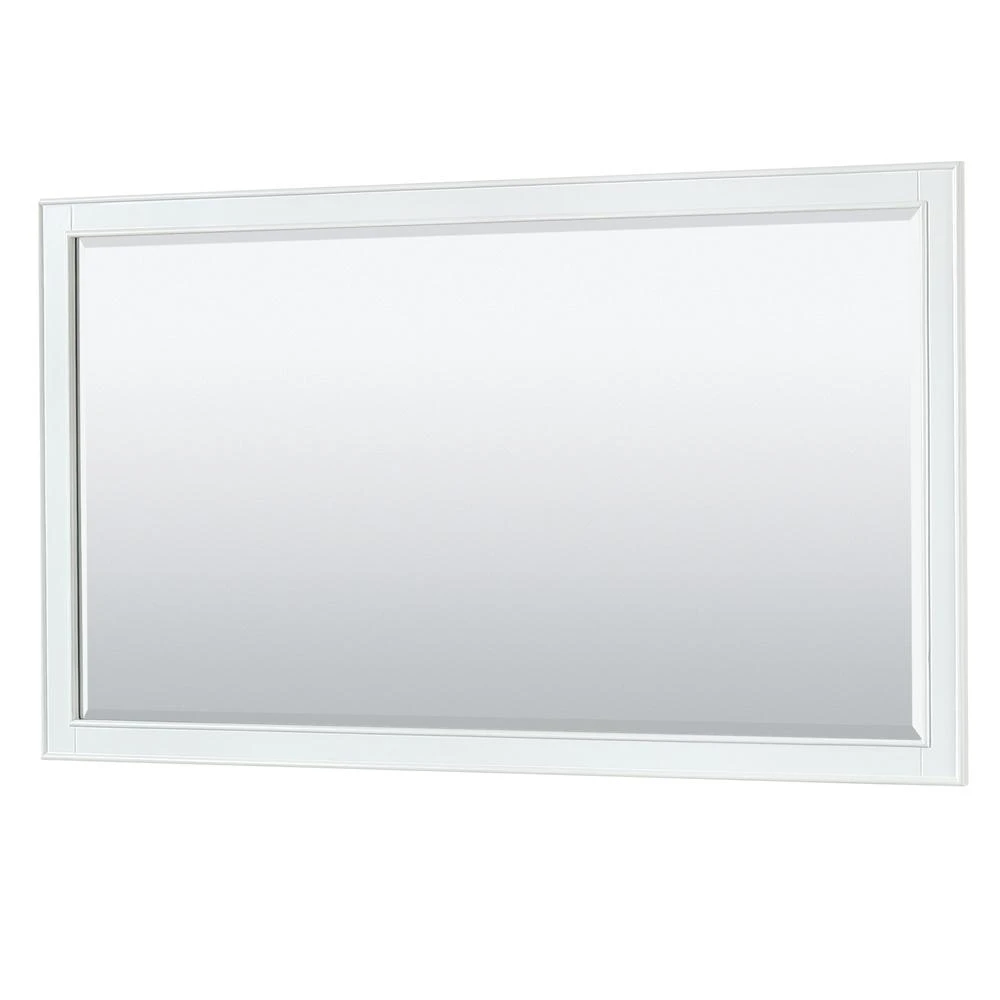 Deborah 70 In. W X 33 In. H Framed Wall Mirror In White 14 Deborah 70 In. W X 33 In. H Framed Wall Mirror In White - Image 12