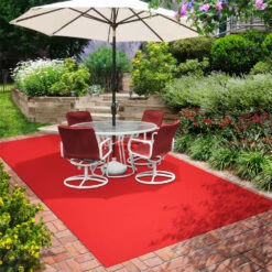 Indoor/Outdoor Carpet With Rubber Marine Backing - Red 6' X 10' - Several Sizes Available - Carpet Flooring For Patio, Porch, Deck, Boat, Basement Or Garage -Valpar Bathroom Shop efab9d5e 0f84 4aae b1cf 0c38f3cde1fb 1.79aa570f26484bd2f789a5a9a6dc4298 1800x1800